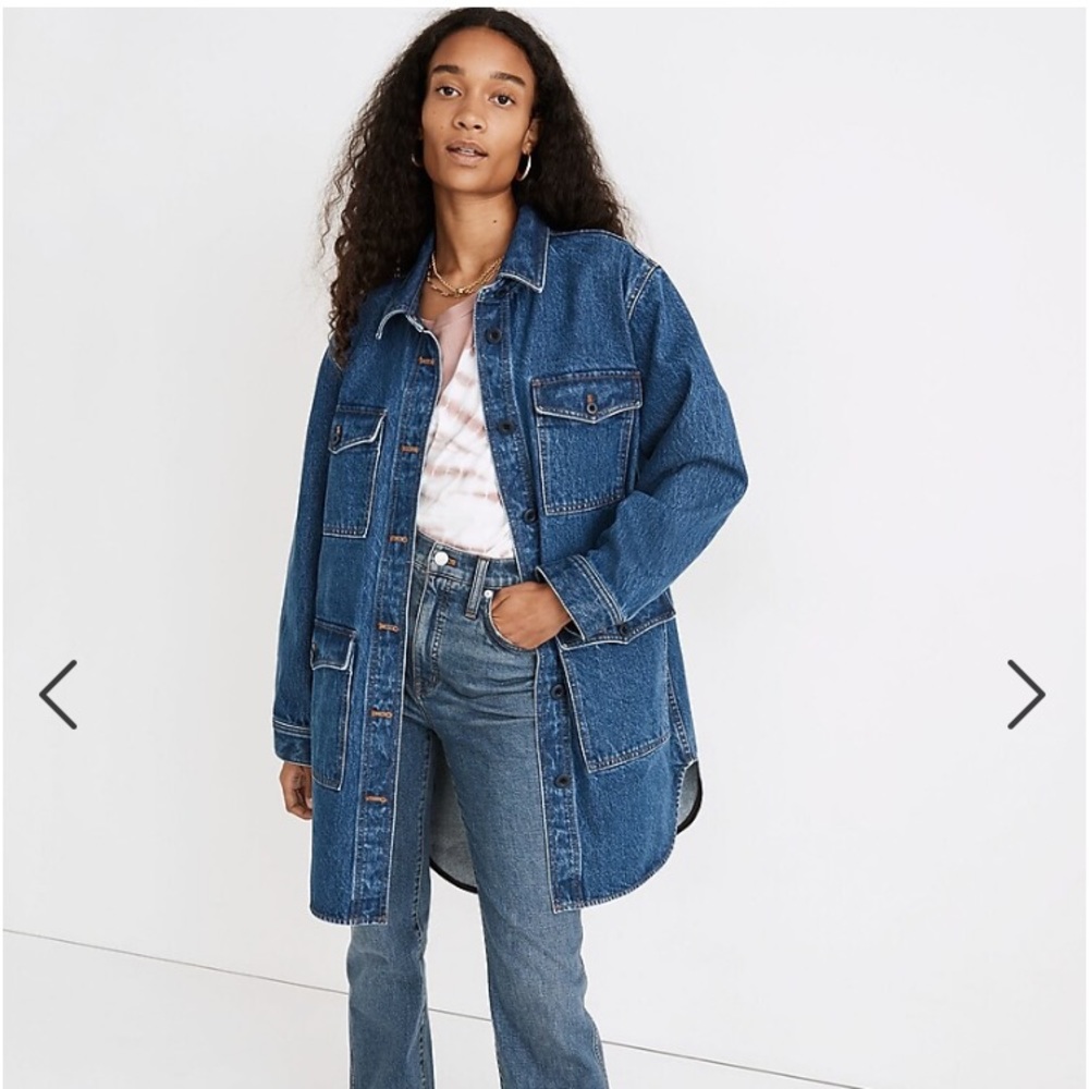 Madewell Denim Oversized Chore Coat in Laurelton Wash